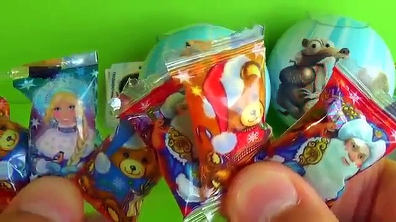 ICE AGE eggs surprise Unboxing 3 Ice Age surprise eggs Ice Age Ice Age Ice Age