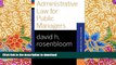 Pre Order Administrative Law For Public Managers (Essentials of Public Policy and Administration