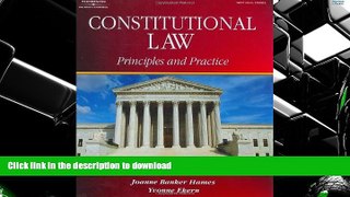 Read Book Constitutional Law: Principles and Practice Full Book