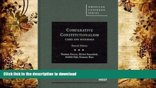 Pre Order Comparative Constitutionalism: Cases and Materials (American Casebook Series) Kindle