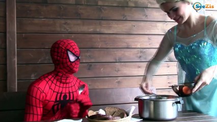 Spiderman w/ Frozen Elsa & Doctor Zombie vs Batman - Superheroes in real life Videos Compilation