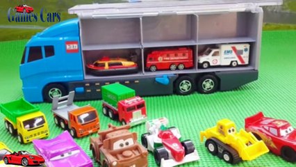 Jada Stephens Cars Toy Truck Videos For Children Tomica Truck Kids Car Toys and Truck Carry Case