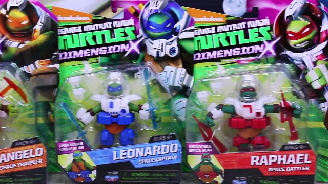 Teenage Mutant Ninja Turtles NEW Dimension X Space Scientist with Space Traveler and Space Battler