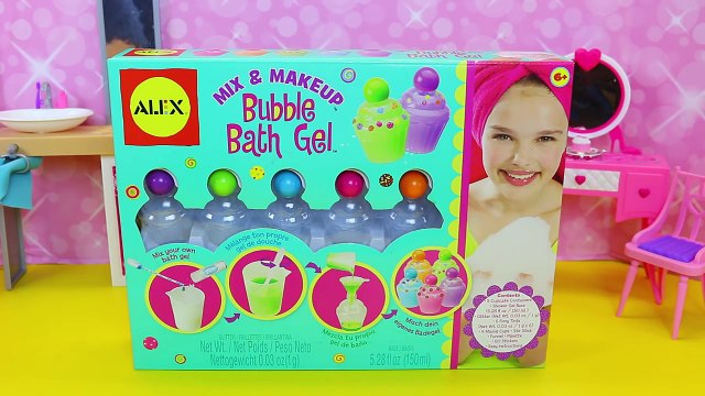 Bubble Bath Gel Maker! DIY Cupcake Shower Gel for the Tub Alex Toy Review + Ariel by DisneyCarToys