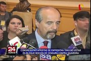 Congresistas apristas se enfrentaron por votación de censura a ministro Jaime Saavedra