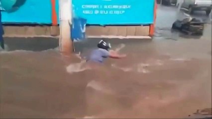 Man Sunk in a Sink Hole...