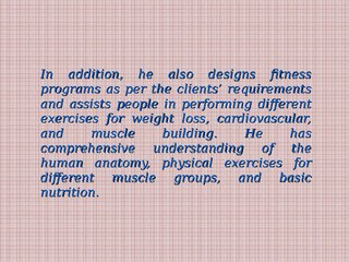 Enoch Mayfields Holds Comprehensive Experience as a Personal Fitness Trainer