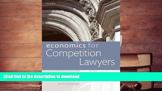 Pre Order Economics for Competition Lawyers