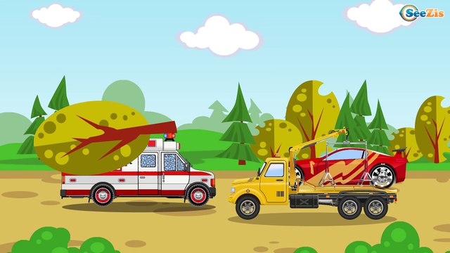 Camion et Pelleteuse - Dessins animés pour enfants - Voitures de construction - Voiture pour bébés