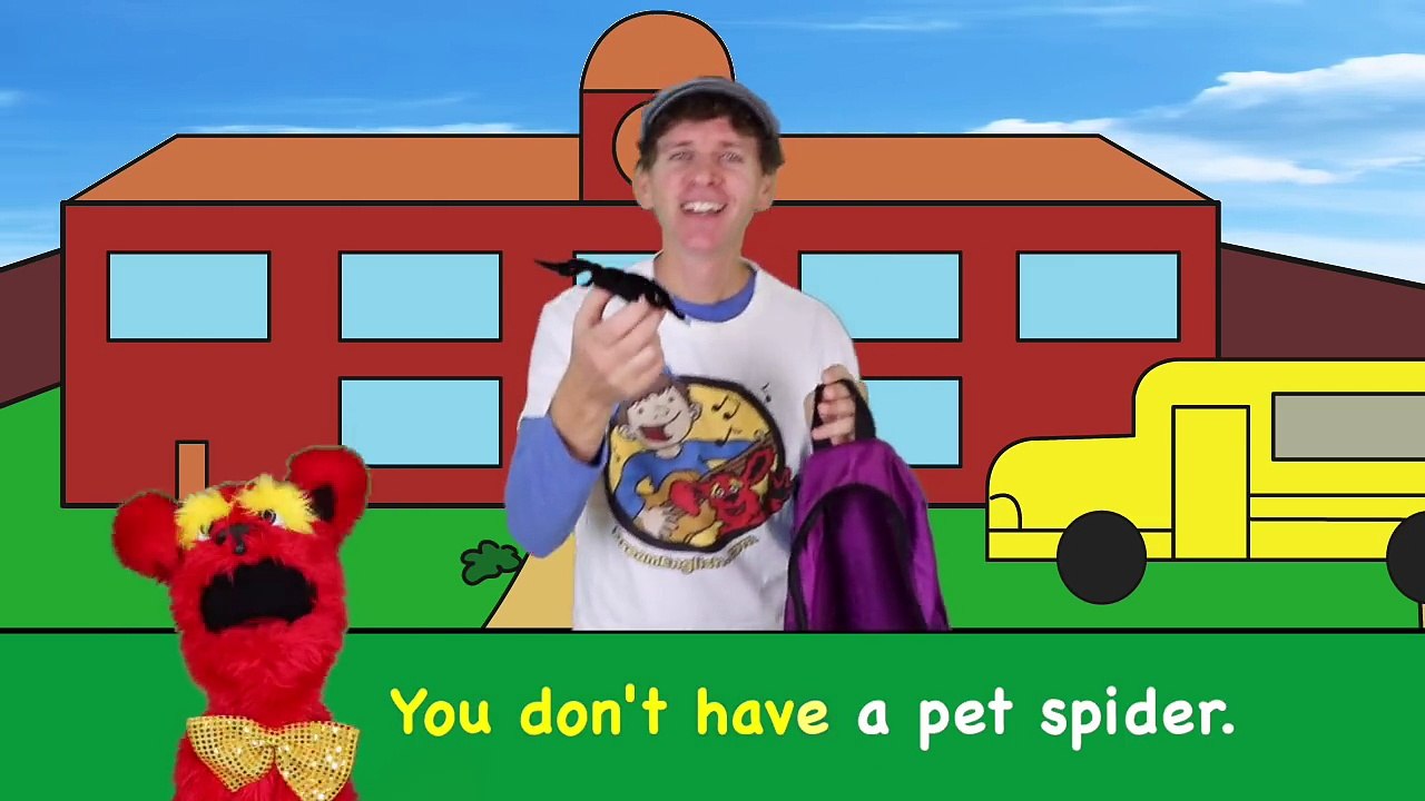 What is In Your Bag? Song with Matt | School Classroom Items | Learn English Kids