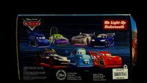 7-Cars Light Up Deluxe Die Cast Cars Toons Maters Tall Tales Mcqueen Wingo Boost Disney Cars Toys