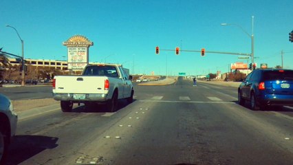 Driving by Santa Fe casino and taking a wrong turn; Las Vegas, Nevada
