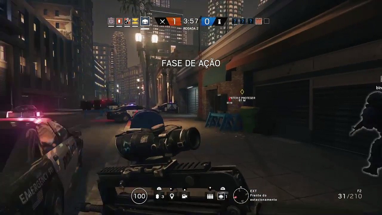 Uma partida padrao No Rainbow Six Siege
