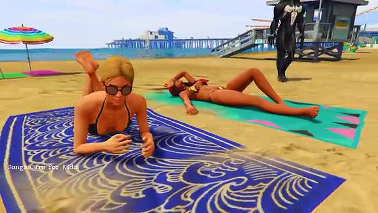 Policeman Spiderman Arrested Venom & Joker Toilet Prank in Cartoon for Kids Nursery Rhymes Songs