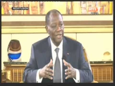 Entretien avec S E M Alassane OUATTARA Président de la République de Cote d'Ivoire.