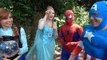 Anna, Spider-man, Captain America and Hulk vs Joker Armwrestling Competition SuperHeros in New York