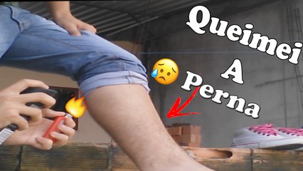 TENTE NÂO RIR - QUEIMOU MINHA PERNA ? ft. Mauricio Garcia