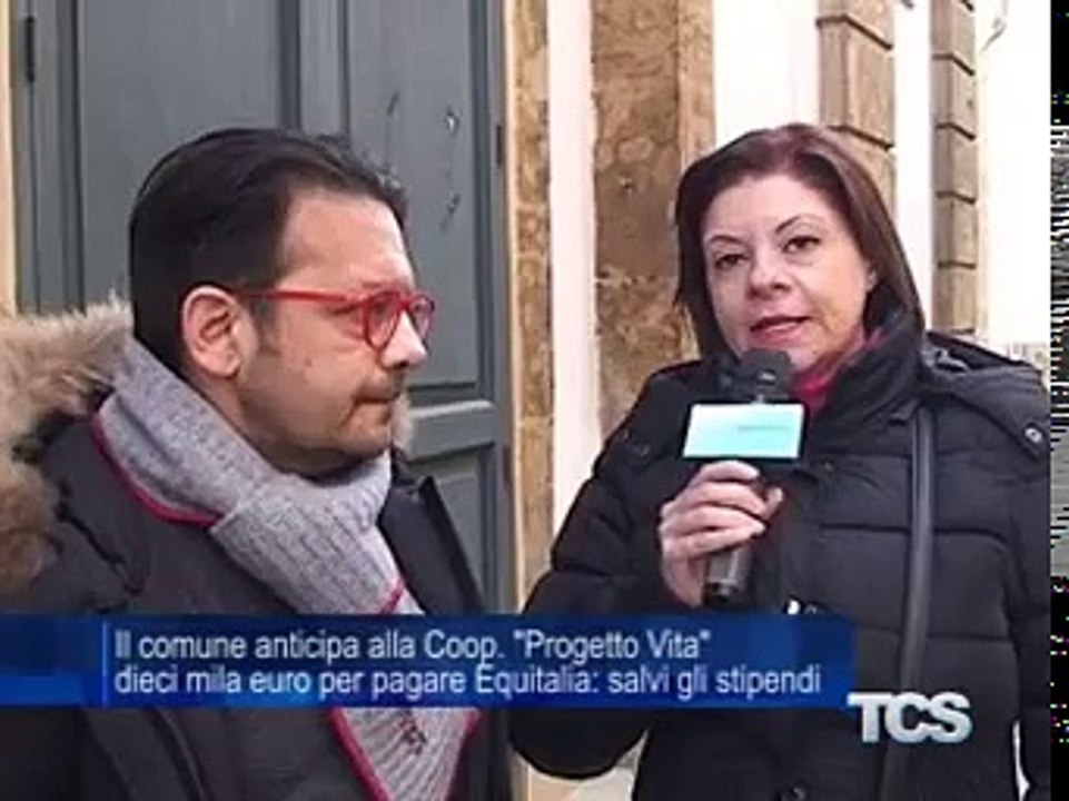 Il comune anticipa alla Coop. -Progetto Vita- dieci mila euro per pagare Equitalia