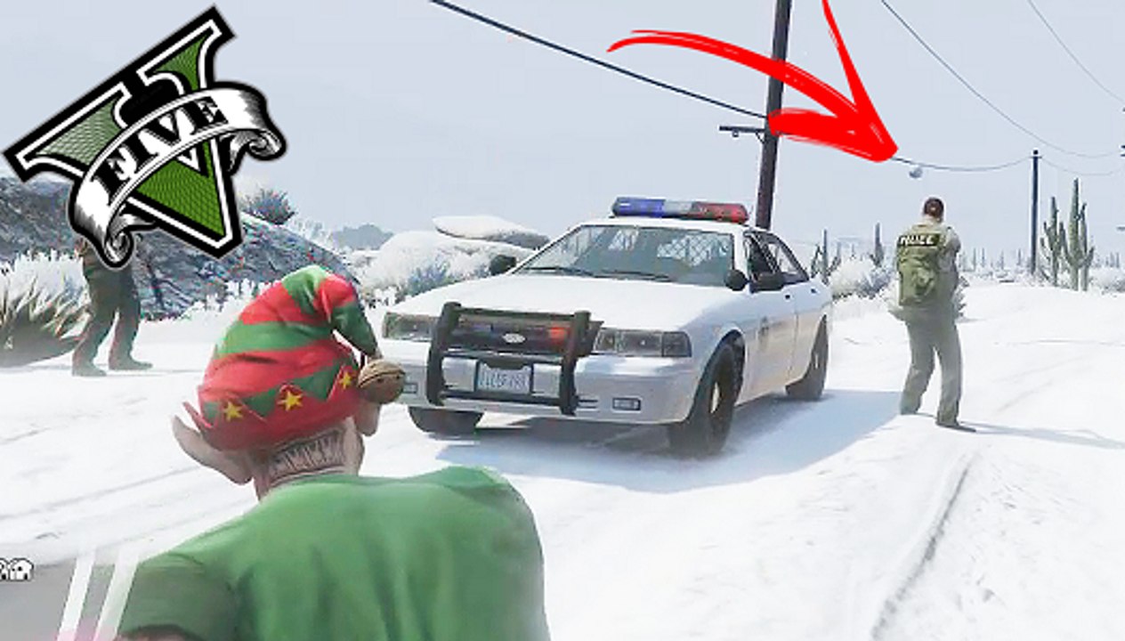 GTA 5 ONLINE - ZUANDO NA NEVE E IRRITANDO OS POLICIAIS