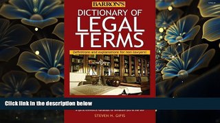 FREE [DOWNLOAD] Dictionary of Legal Terms: Definitions and Explanations for Non-Lawyers Steven H.