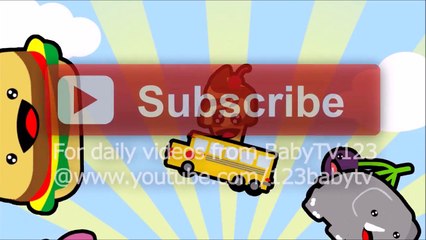 Babytv123 Flying Hamburgers - Vocabularies Rhymes for Teaching and Learning English