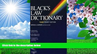 READ book Black s Law Dictionary (Pocket), 3rd Edition  Pre Order