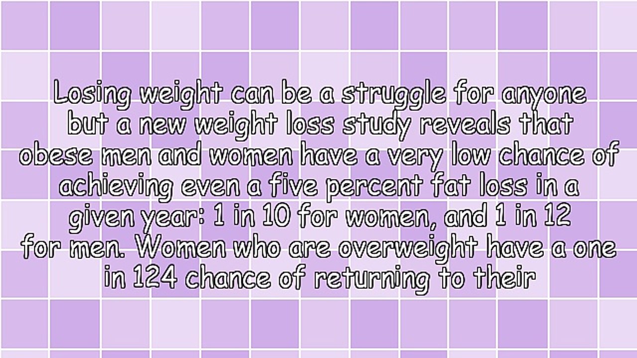 Obese People Unlikely to Achieve Weight Loss