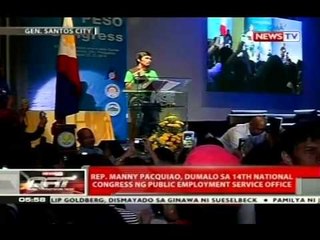 Rep. Manny Pacquiao, dumalo sa 14th National Congress ng Public Employment Service Office