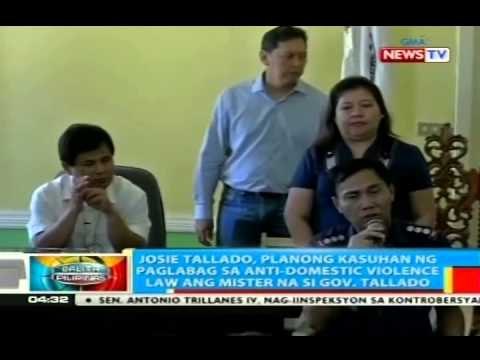 Josie Tallado, planong kasuhan ng paglabag sa anti-domestic violence law ang mister