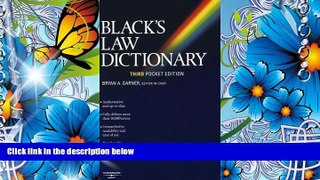FREE [DOWNLOAD] Black s Law Dictionary (Pocket), 3rd Edition  Full Book
