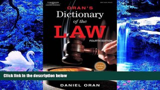 READ book Oran s Dictionary of the Law Daniel Oran Pre Order