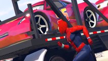 Spiderman Cars Collection Transportation Plane Cartoon for Kids with Funny Nursery Rhymes Songs