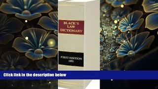 READ book Black s Law Dictionary, 1st Edition Henry C. Black Full Book