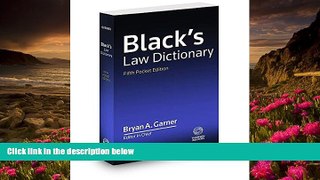 READ book Black s Law Dictionary, Fifth Pocket Edition Bryan A. Garner Pre Order