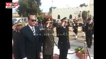 بالفيديو.. وضع أكاليل الزهور على نصب شهداء الشرطة بمطروح