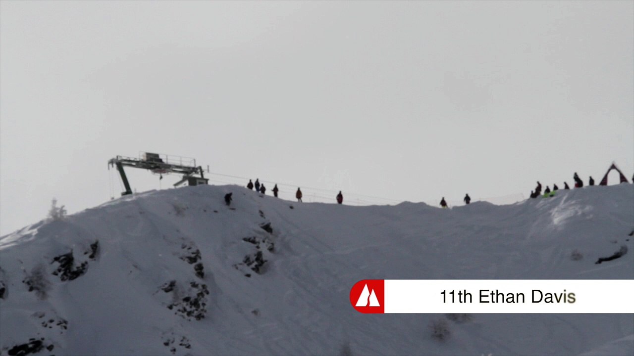 11th place Ethan Davis  - Ski Men - Verbier Freeride Week Junior 2* 2017