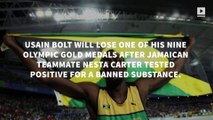 Usain Bolt loses an Olympic gold medal after teammate's failed dope test