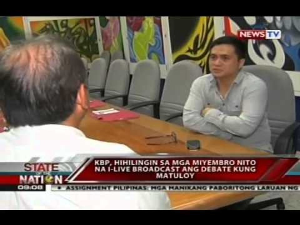 SONA: Binay-Trillanes debate, inaasikaso na ng Kapisanan ng mga Brodkaster ng Pilipinas