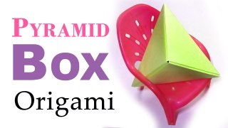 Origami Pyramid - How to fold an origami pyramid from a square