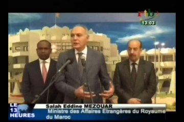 Audience du chef de l’Etat avec le ministre marocain des affaires étrangères