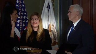 Haley sworn in as Trump's U.N. ambassador