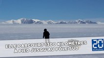 Elle parcourt 1300 kilomètres à pied jusqu'au Pôle sud