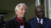 IMF Director Christine LAGARDE in Bangui
