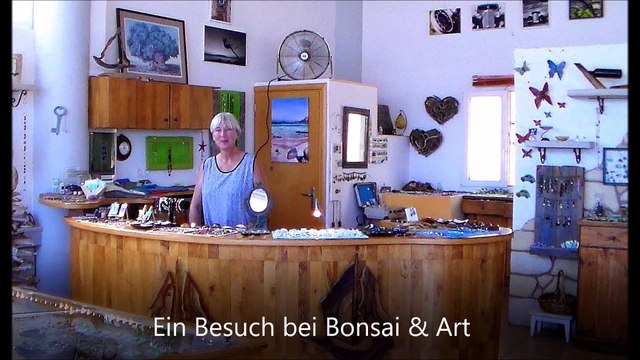 ELIA-Gutes von Kreta zu Besuch bei Bonsai & Art in Trachilos, Nordwesten von Kreta