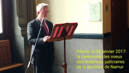 Dinant: cérémonie des vœux des autorités judiciaires namuroises