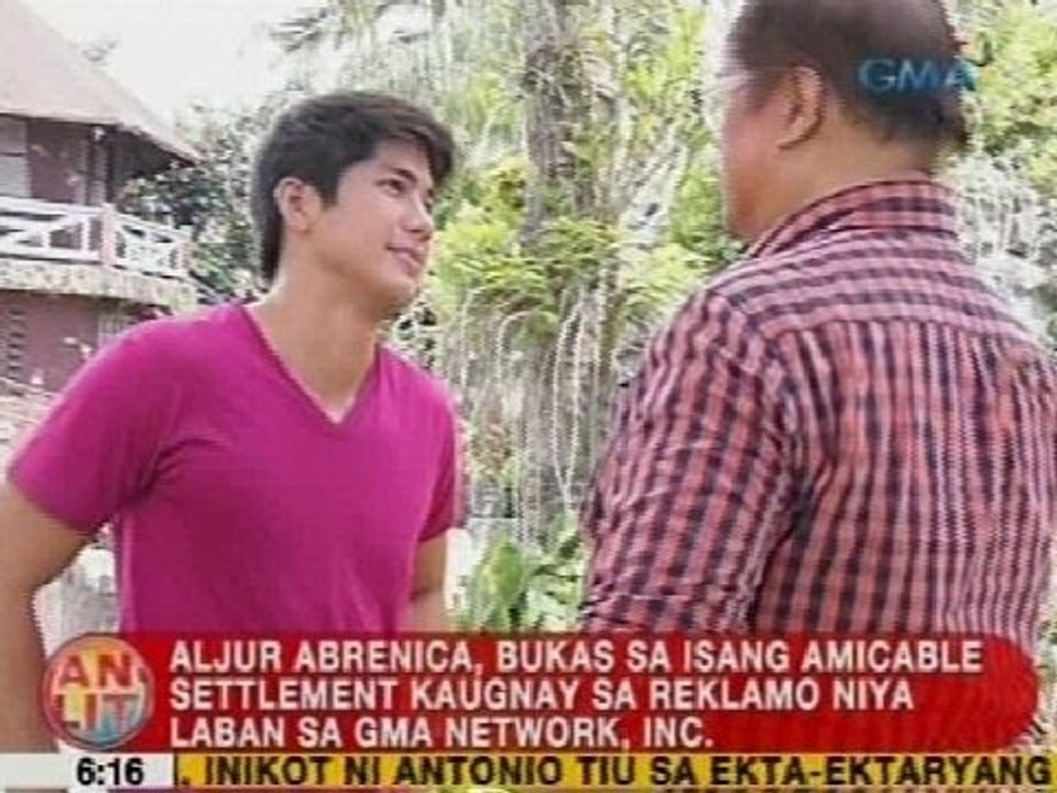 UB: Aljur Abrenica, bukas sa isang amicable settlement kaugnay sa reklamo niya vs. GMA Network, Inc.