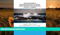 READ book Davenport s Massachusetts Will And Estate Planning Legal Forms Alexander W Russell Trial