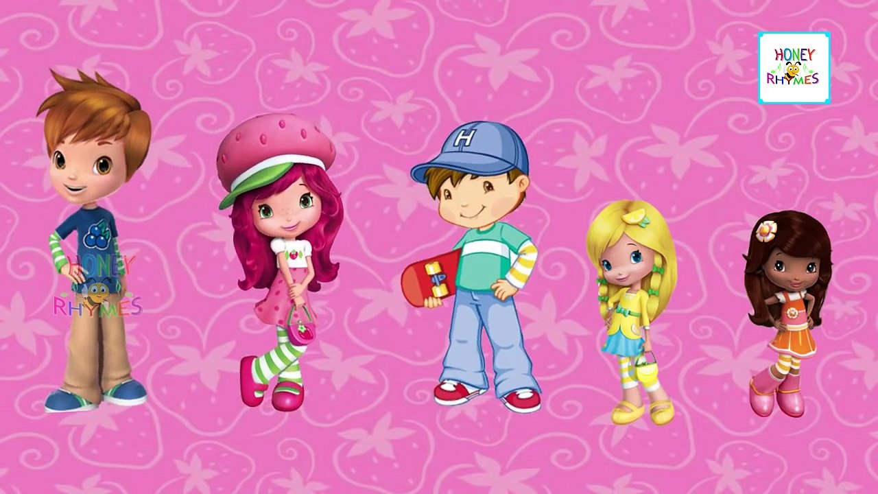 STRAWBERRY SHORTCAKE Finger Family Cartoon Animation Nursery Rhymes For Children Babies