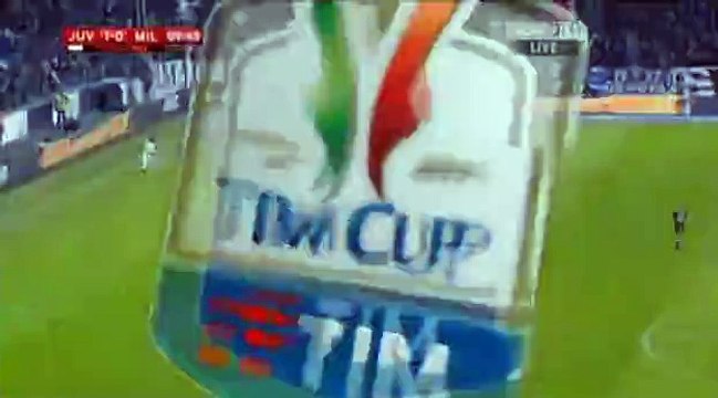 Paulo Dybala Goal Juventus 1 - 0 AC Milan Coppa Italia 25-1-2017