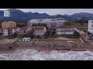 Los efectos del temporal en Alicante, a vista de dron
